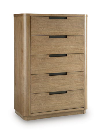 Pamaria - Five Drawer Chest - Light Brown Accent Chests by Signature Design by Ashley® - Walls Furniture & Mattress