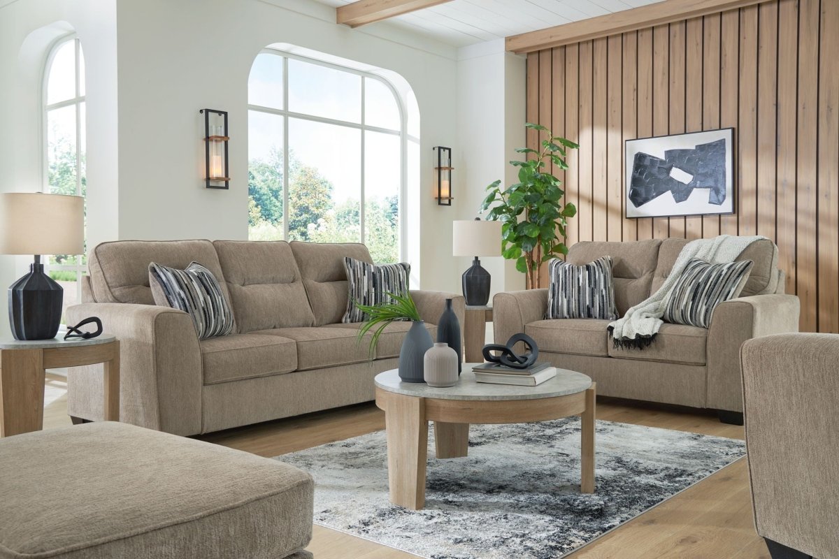 Olten - Living Room Set Stationary Chair & Ottoman by Benchcraft® - Walls Furniture & Mattress