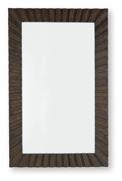 Advin - Dark Brown - Accent Mirror Accent Mirrors by Signature Design by Ashley® - Walls Furniture & Mattress