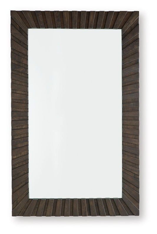 Advin - Dark Brown - Accent Mirror Accent Mirrors by Signature Design by Ashley® - Walls Furniture & Mattress