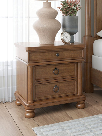 Rowlenstown - Three Drawer Night Stand Nightstands w/ Charging Stations by Signature Design by Ashley® - Walls Furniture & Mattress