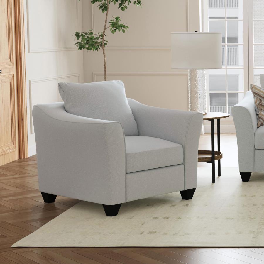 Salizar - Upholstered Flared Arm Accent Chair Arm Chairs by CoasterEssence - Walls Furniture & Mattress