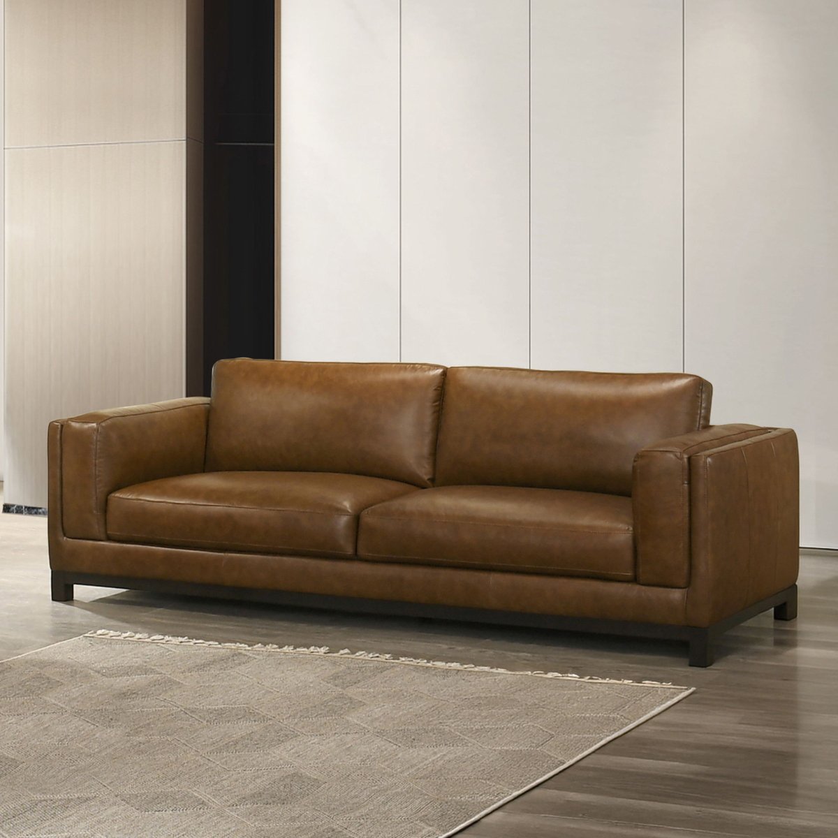 Sayer - Sofa - Brown Stationary Sofas by New Classic - Walls Furniture & Mattress