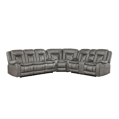 Morello - 3 Piece Manual Sofa/Loveseat/Wedge Reclining Sectionals by New Classic - Walls Furniture & Mattress