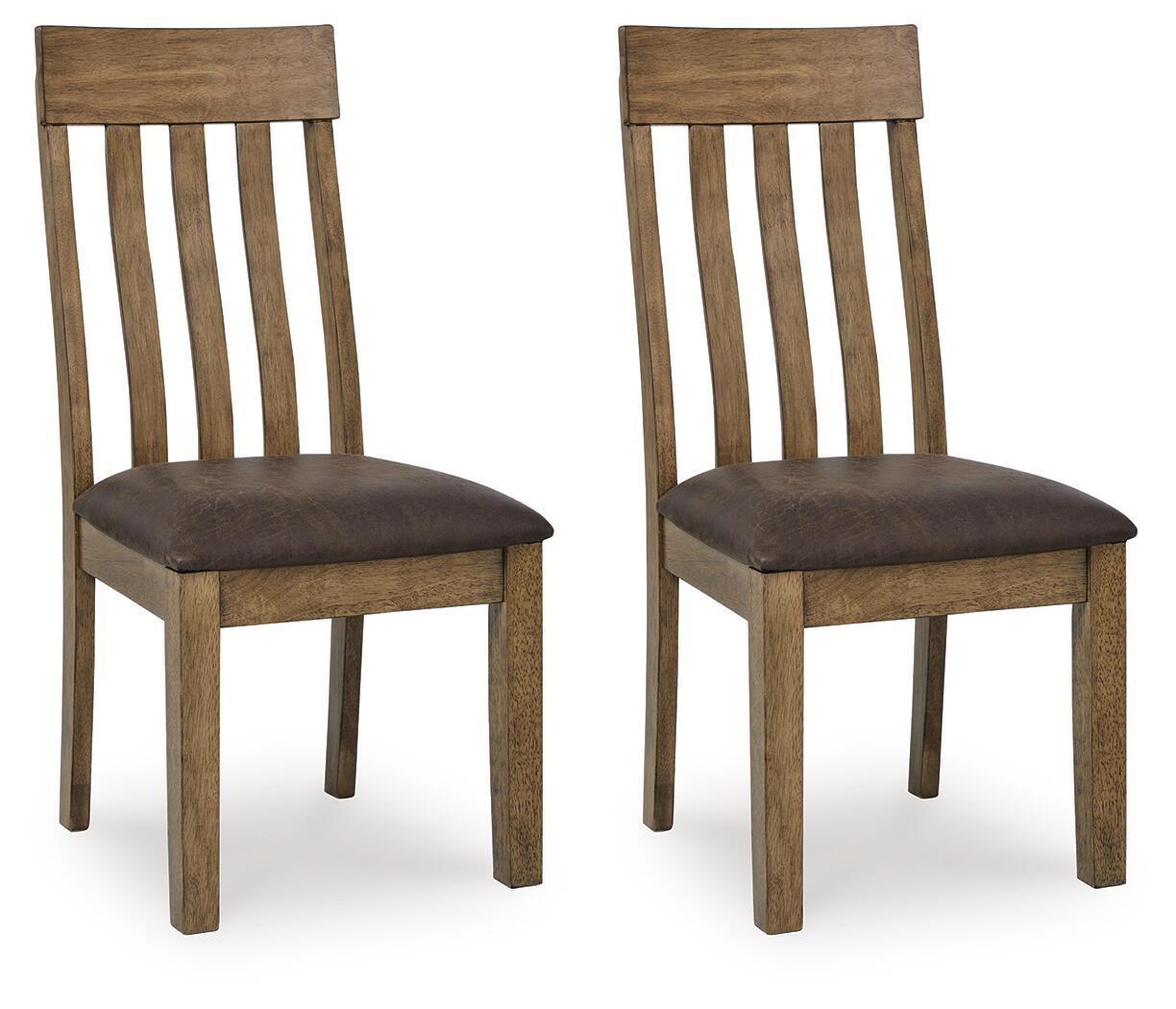 Urbinforte - Dining Upholstered Side Chair (Set of 2) - Light Brown Chair Sets by Signature Design by Ashley® - Walls Furniture & Mattress