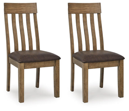 Urbinforte - Dining Upholstered Side Chair (Set of 2) - Light Brown Chair Sets by Signature Design by Ashley® - Walls Furniture & Mattress