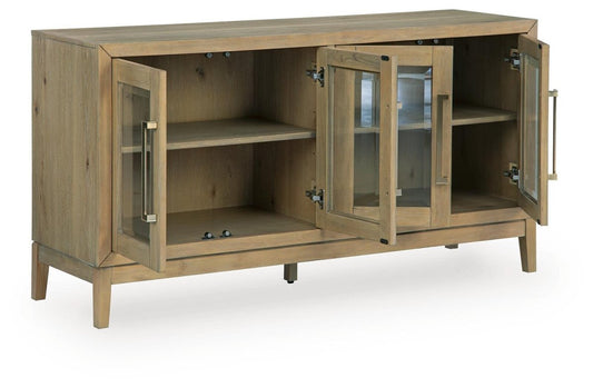 Lasinger - Dining Room Server - Light Brown Servers by Signature Design by Ashley® - Walls Furniture & Mattress