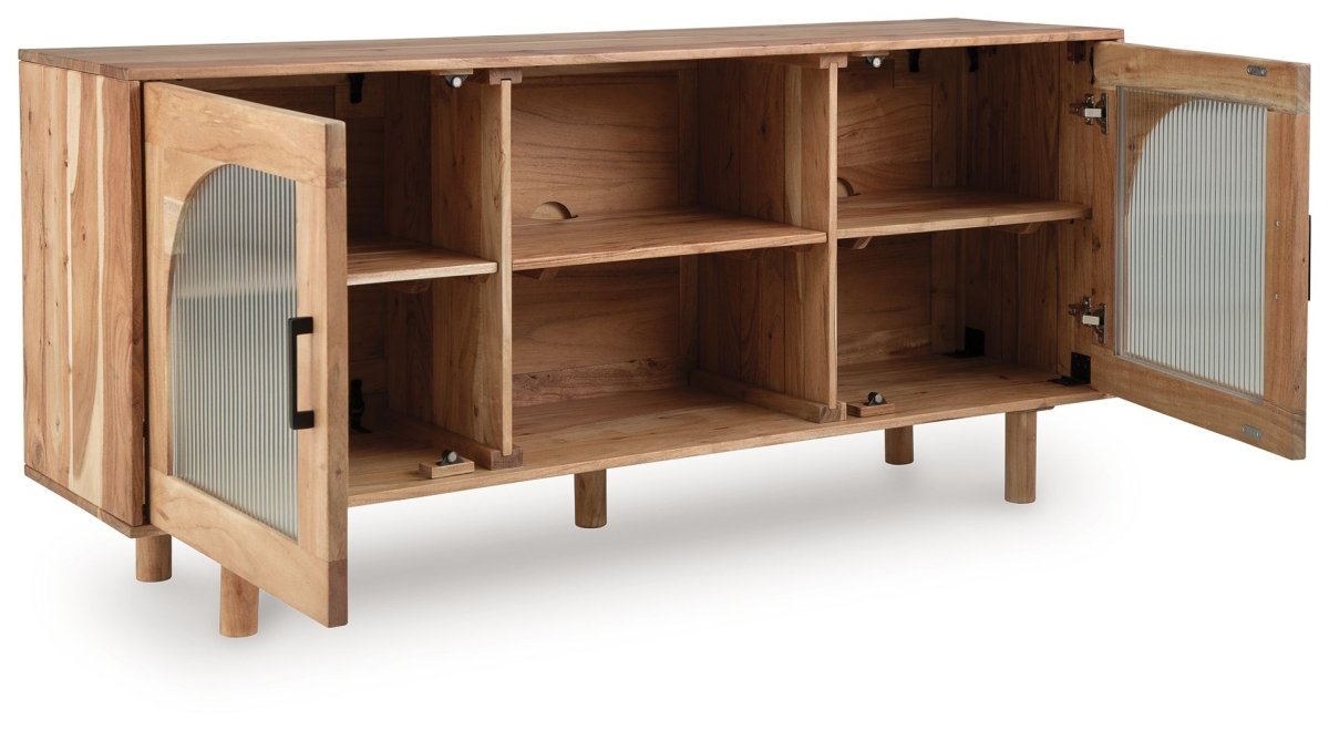 Adway - Natural Brown - Accent Cabinet Accent Cabinets by Signature Design by Ashley® - Walls Furniture & Mattress