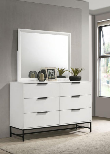 Sonora - 6 - Drawer Dresser Dressers by Coaster Fine Furniture - Walls Furniture & Mattress