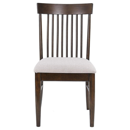 Everton - Wood Dining Side Chair (Set of 2) - Dark Walnut Chair Sets by CoasterEveryday - Walls Furniture & Mattress
