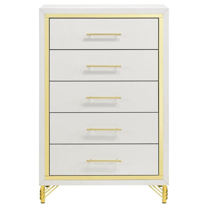 Lucia - 5 - Drawer Bedroom Chest Accent Chests by Coaster Fine Furniture - Walls Furniture & Mattress