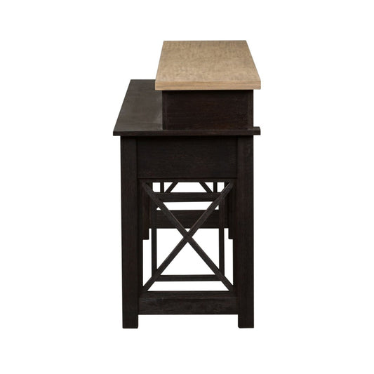 Heatherbrook - Console Bar Table - Black Console Tables by Liberty Furniture - Walls Furniture & Mattress