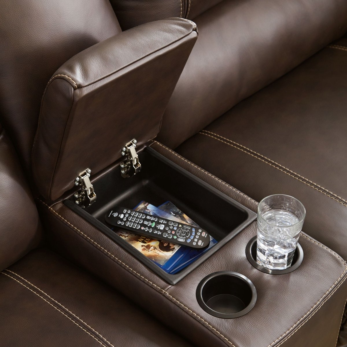 Dunleith - 7 Piece Power Reclining Sectional Reclining Sectionals by Signature Design by Ashley® - Walls Furniture & Mattress
