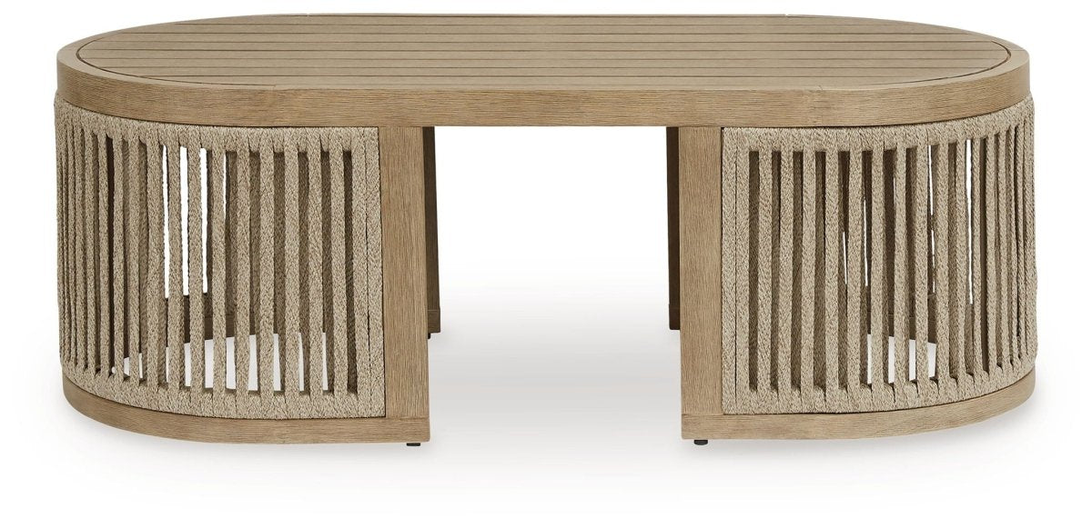 Serena Shores - Beige - Rectangular Cocktail Table Coffee Tables by Signature Design by Ashley® - Walls Furniture & Mattress