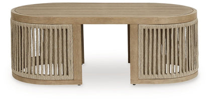 Serena Shores - Beige - Rectangular Cocktail Table Coffee Tables by Signature Design by Ashley® - Walls Furniture & Mattress