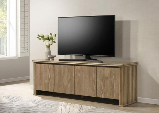 Adina - 70" TV Stand Media Console - Distressed Light Brown TV Stands by Coaster Fine Furniture - Walls Furniture & Mattress