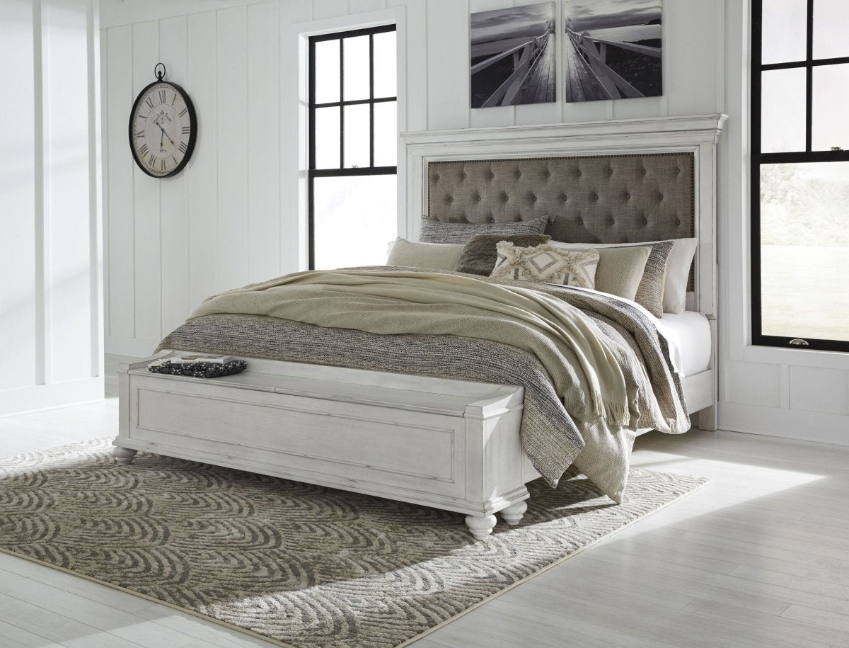 Kanwyn - Upholstered Panel Bed Upholstered Beds by Benchcraft® - Walls Furniture & Mattress
