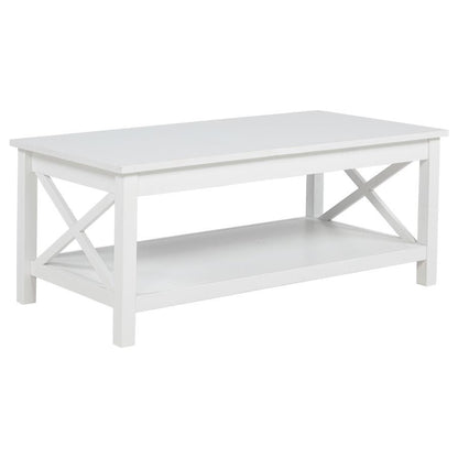 Skyview - 44" Rectangular Lift Top Coffee Table - White Coffee Tables by Coaster Fine Furniture - Walls Furniture & Mattress