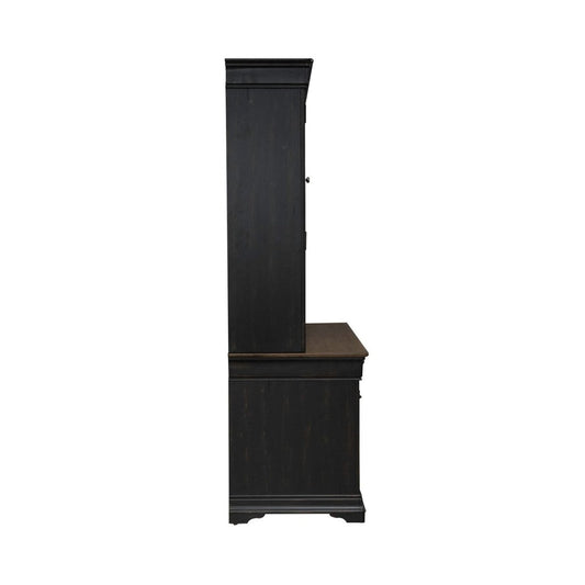 Meritage - Credenza & Hutch - Black Credenzas & Hutches by Liberty Furniture - Walls Furniture & Mattress