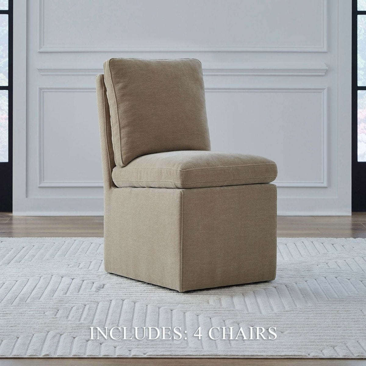 Accent Dining - Accent Dining Chair With Casters Side Chairs by Liberty Furniture - Walls Furniture & Mattress