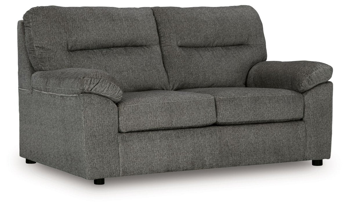 Bindura - Loveseat - Mineral Stationary Loveseats by Signature Design by Ashley® - Walls Furniture & Mattress