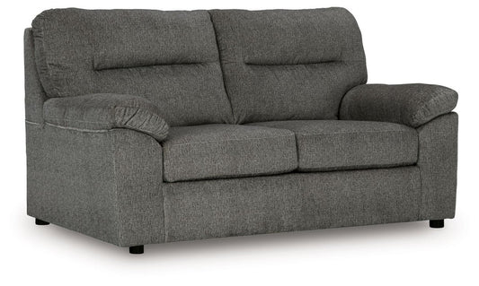 Bindura - Loveseat - Mineral Stationary Loveseats by Signature Design by Ashley® - Walls Furniture & Mattress