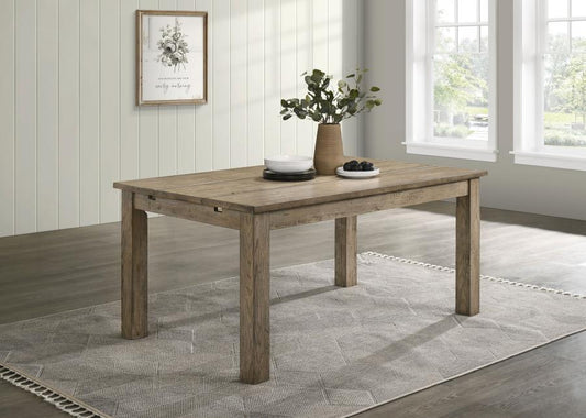 Cardova - 87" Solid Wood Extension Dining Table - Vineyard Oak Dining Tables with Extensions by Coaster Fine Furniture - Walls Furniture & Mattress