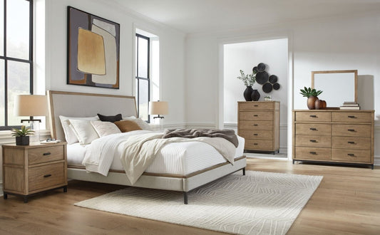 Tomtyn - Upholstered Bed Set 5 Piece Bedroom Sets by Benchcraft® - Walls Furniture & Mattress