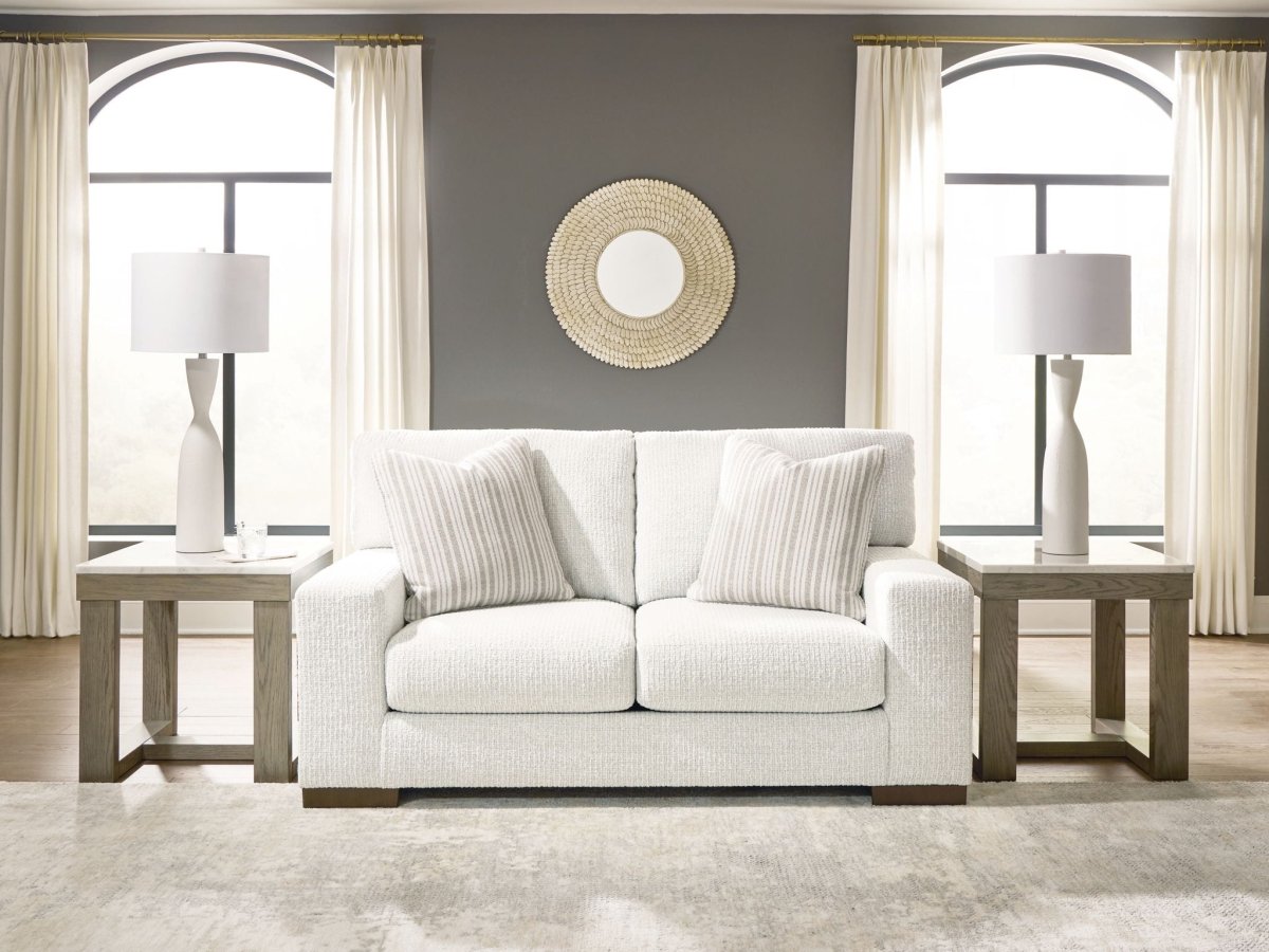 Hartside - Loveseat - Frosted Stationary Loveseats by Benchcraft® - Walls Furniture & Mattress