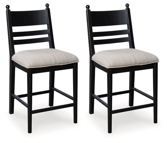 Greddinton - Upholstered Barstool (Set of 2) Stool Sets by Signature Design by Ashley® - Walls Furniture & Mattress