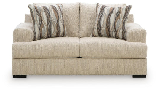 Lofwood - 2 Pc. - Sofa And Loveseat - Oatmeal Stationary Sofas & Loveseats by Signature Design by Ashley® - Walls Furniture & Mattress