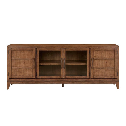 Shaker Lakes - 82" TV Console - Brown TV Stands by Liberty Furniture - Walls Furniture & Mattress