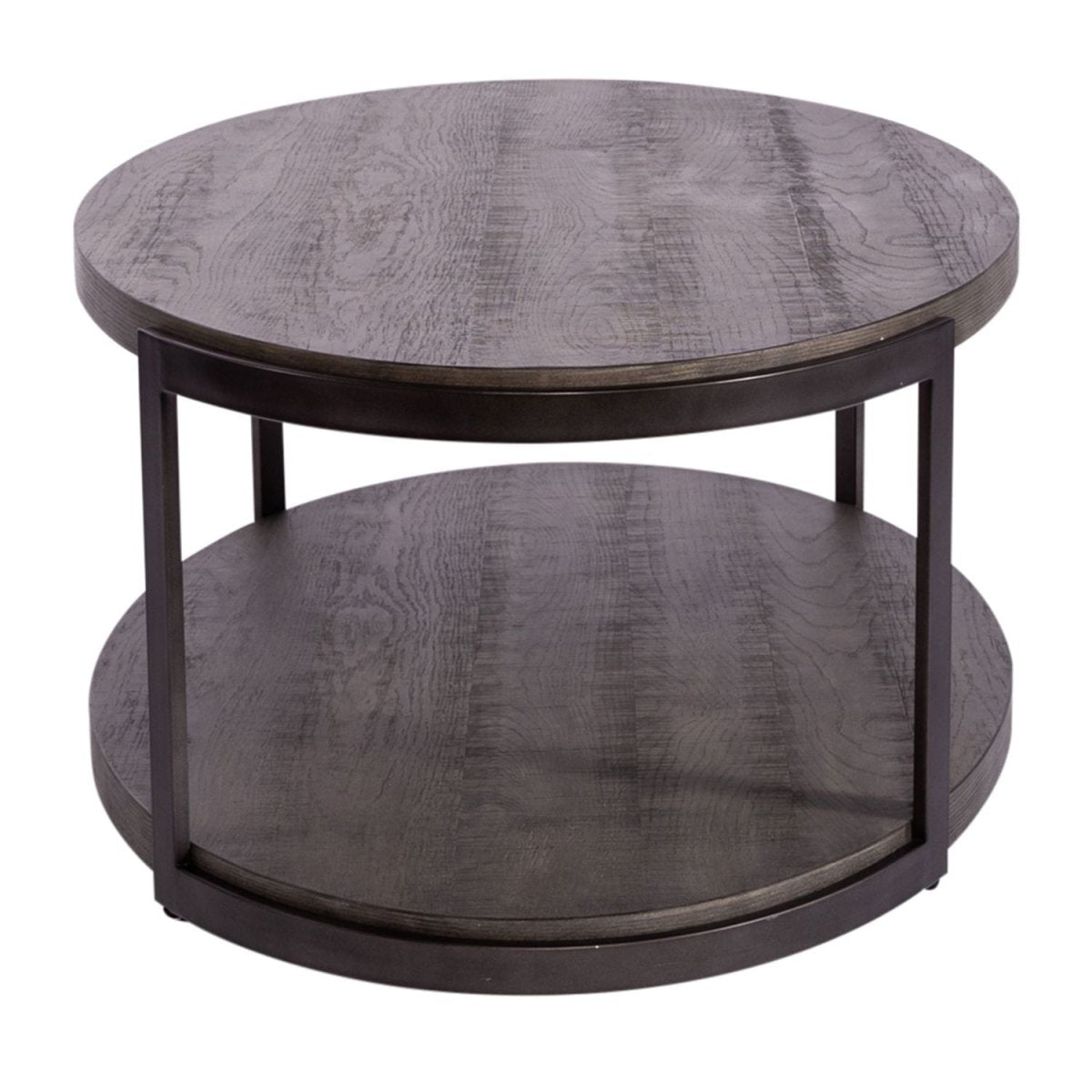 Modern View - Oval Cocktail Table - Dark Gray Cocktail Tables by Liberty Furniture - Walls Furniture & Mattress