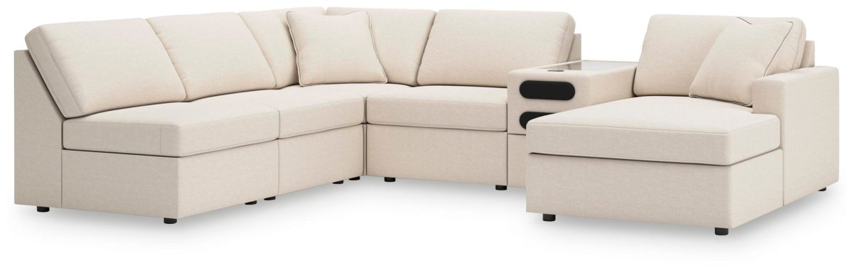 Modmax - Sectional - Oyster Stationary Sectionals by Signature Design by Ashley® - Walls Furniture & Mattress