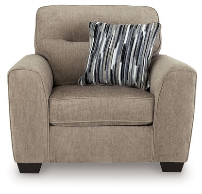 Olten - Living Room Set Stationary Chair & Ottoman by Benchcraft® - Walls Furniture & Mattress