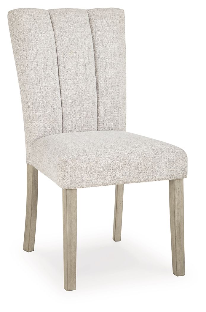 Larawyn - Dining Upholstered Side Chair (Set of 2) - Bisque Chair Sets by Signature Design by Ashley® - Walls Furniture & Mattress