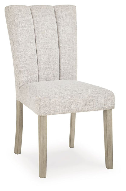 Larawyn - Dining Upholstered Side Chair (Set of 2) - Bisque Chair Sets by Signature Design by Ashley® - Walls Furniture & Mattress