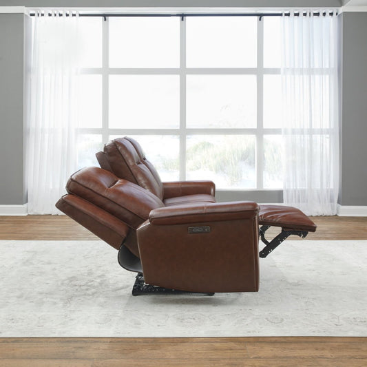 Avery - Sofa P2 - Cognac Reclining Sofas by Liberty Furniture - Walls Furniture & Mattress