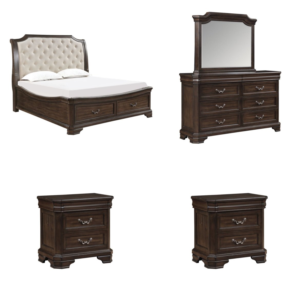 Lyndhurst - Bedroom Set 4 Piece Bedroom Sets by New Classic - Walls Furniture & Mattress