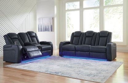 Fyne - dyme - Reclining Living Room Set Reclining Sofas & Loveseats by Signature Design by Ashley® - Walls Furniture & Mattress