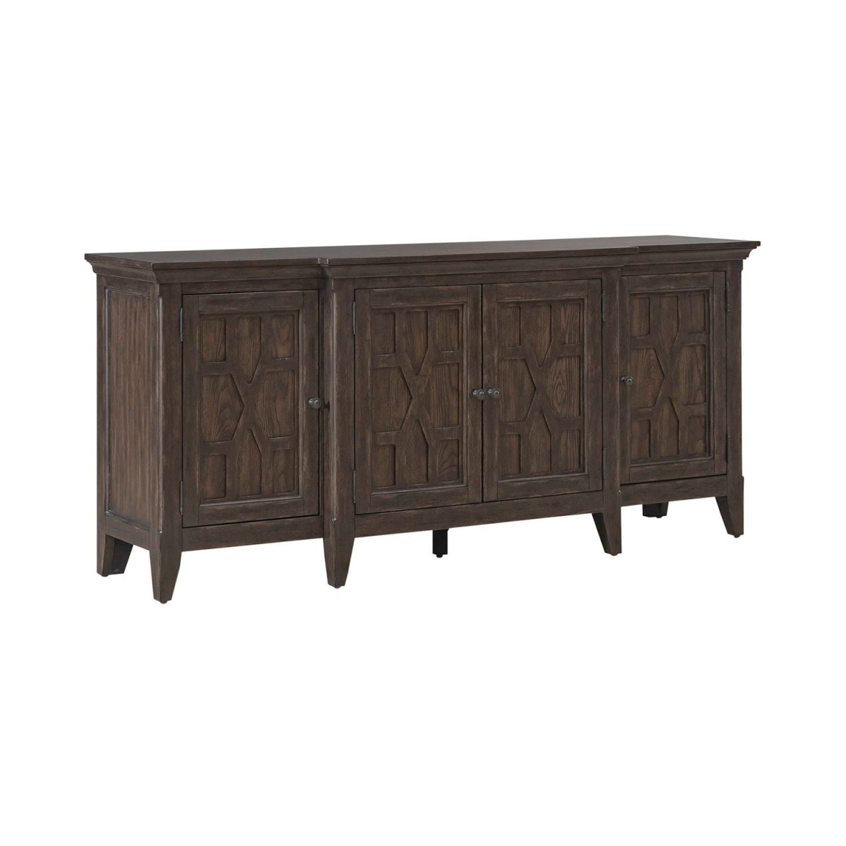 Paradise Valley - 76" TV Console - Dark Brown TV Stands by Liberty Furniture - Walls Furniture & Mattress