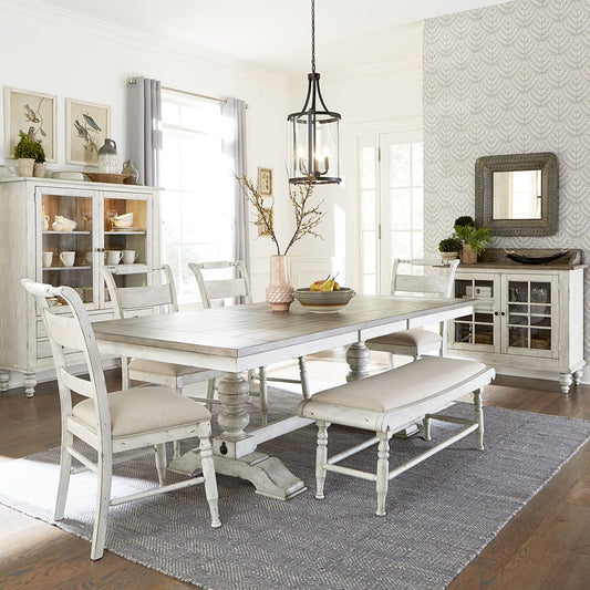 Whitney - Trestle Table Set 5 Piece Dining Room Sets by Liberty Furniture - Walls Furniture & Mattress