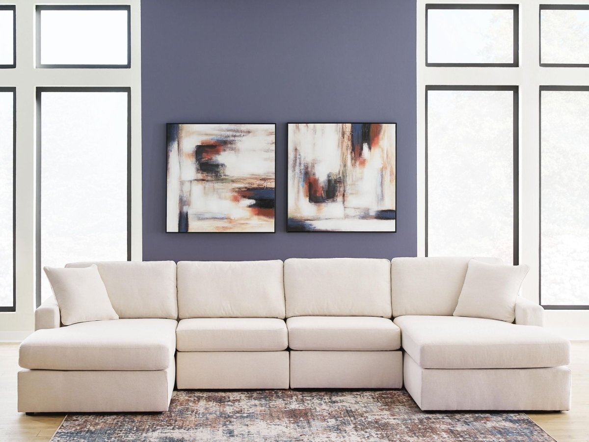 Modmax - Sectional - Oyster Stationary Sectionals by Signature Design by Ashley® - Walls Furniture & Mattress
