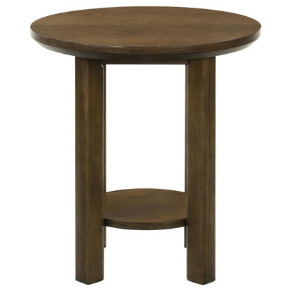 Ottowa - Round Wood Table With Shelf End Tables by Coaster Fine Furniture - Walls Furniture & Mattress