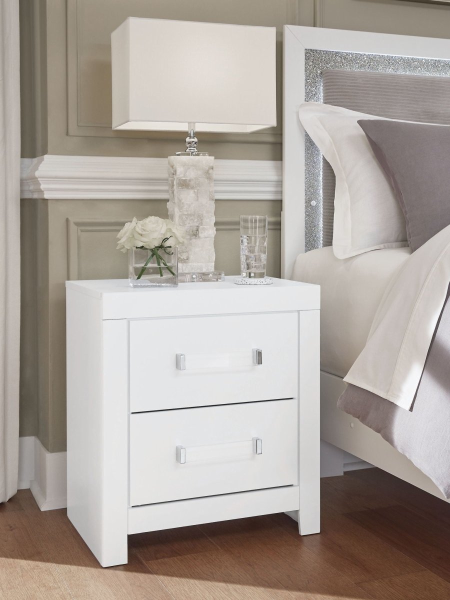 Maeling - Two Drawer Night Stand Accent Nightstands by Signature Design by Ashley® - Walls Furniture & Mattress