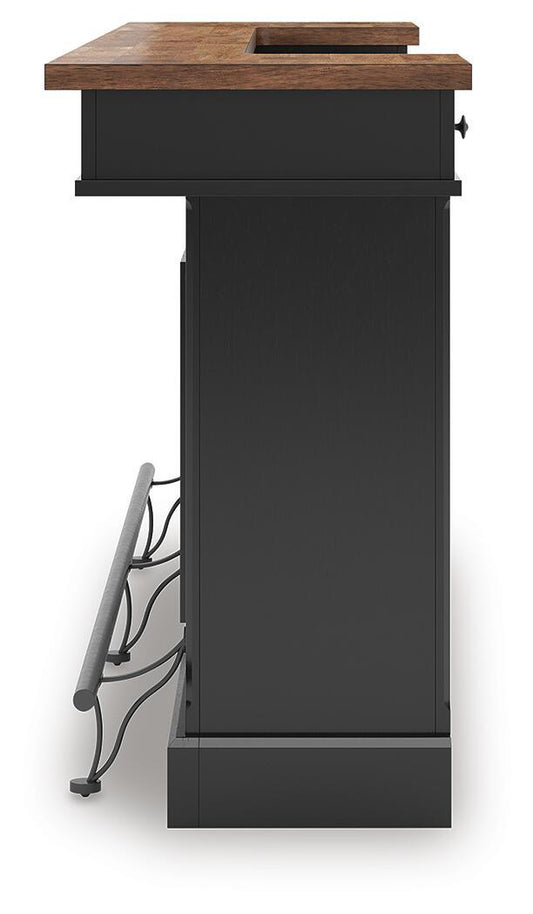 Wildenauer - Bar - Brown / Black Bar Tables by Signature Design by Ashley® - Walls Furniture & Mattress