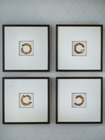 Dallbourne - White / Gold Finish - Wall Art Set (Set of 4) Wall Decor by Signature Design by Ashley® - Walls Furniture & Mattress