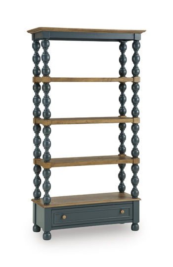 Finnworth - Bookcase - Blue / Brown Standard Bookcases by Signature Design by Ashley® - Walls Furniture & Mattress