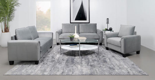 Davis - Upholstered Rolled Arm Sofa Stationary Sofas & Loveseats by Coaster Fine Furniture - Walls Furniture & Mattress