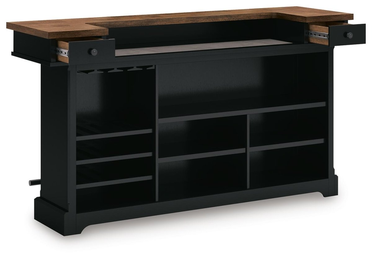 Wildenauer - Bar - Brown / Black Bar Tables by Signature Design by Ashley® - Walls Furniture & Mattress